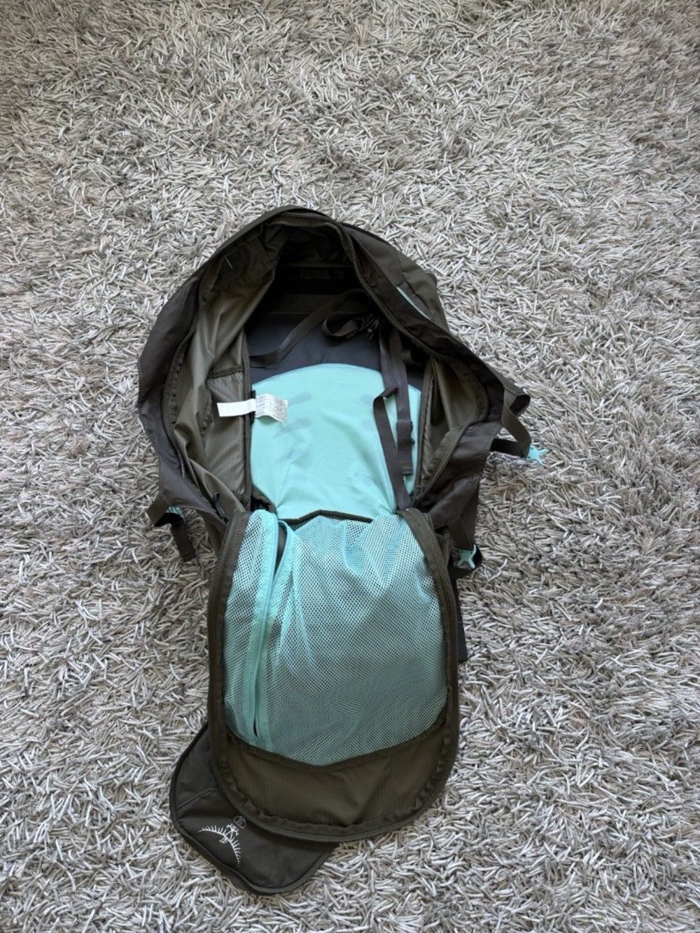 Fairview 70L Travel Backpack in Green Olive / Blue Authentic❤️ - Picture 8 of 12